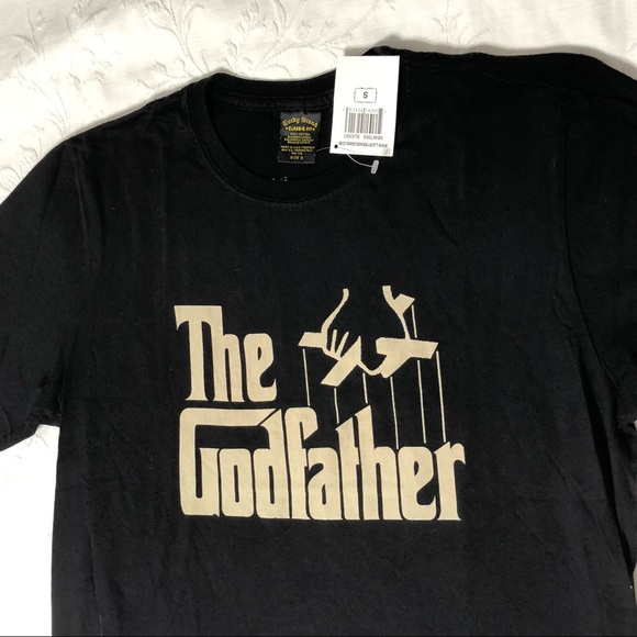 Lucky Brand Tee NWT “The Godfather” Movie Tee Graphic Print Front/Back Size S - Picture 12 of 12